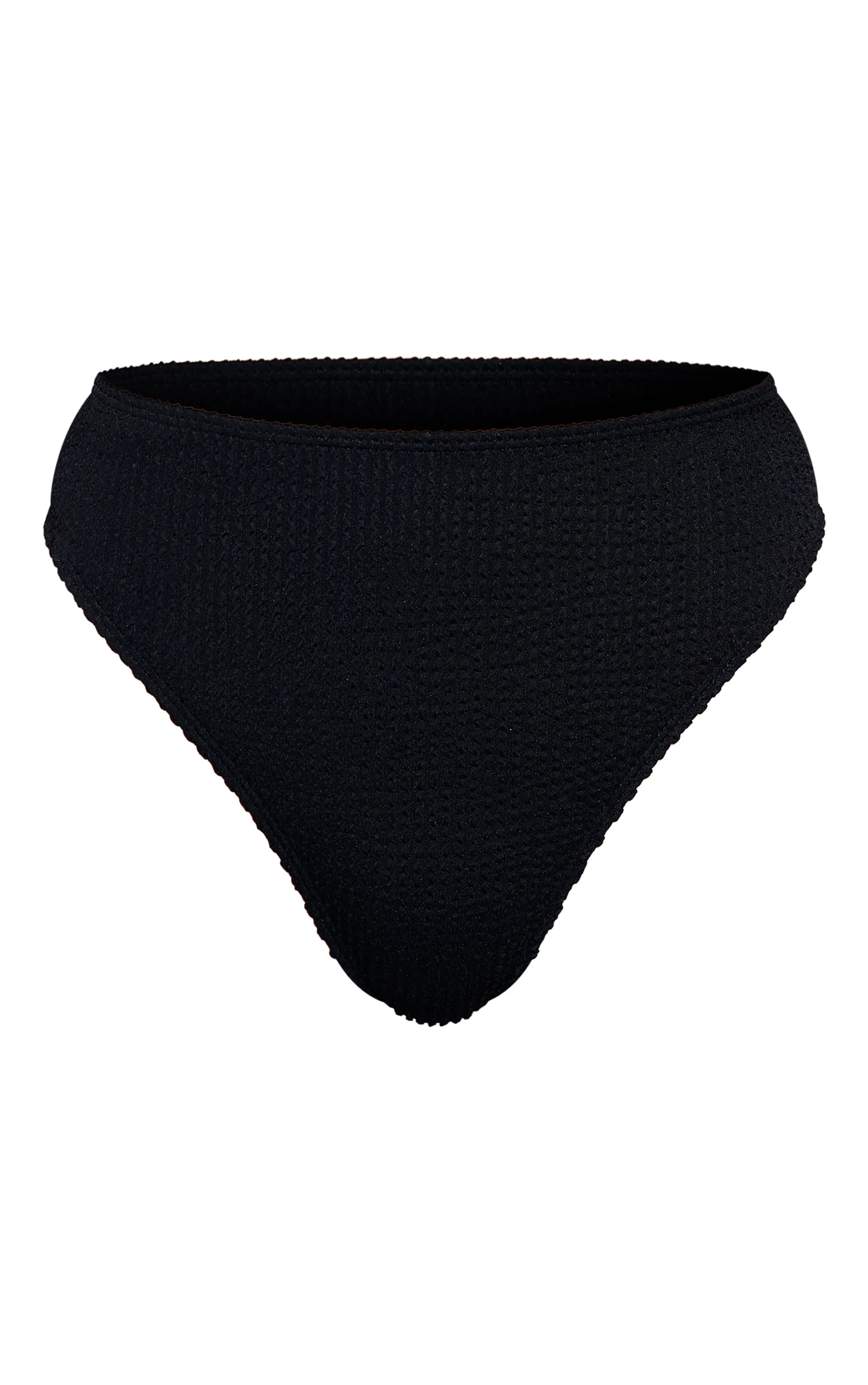 Black Mix & Match Crinkle High Waist High Leg Bikini Bottoms sold by Pretty Little Thing product image thumbnail 5