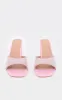 Pink PU Diamante Block Heeled Mules sold by Pretty Little Thing