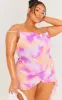 Plus Pink Floral Ruffle Detail Midi Dress sold by Pretty Little Thing