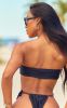 Black Bandeau Mix & Match Bikini Top, Black sold by Pretty Little Thing