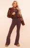 Chocolate Soft Touch Long Sleeve Longline Top sold by Pretty Little Thing