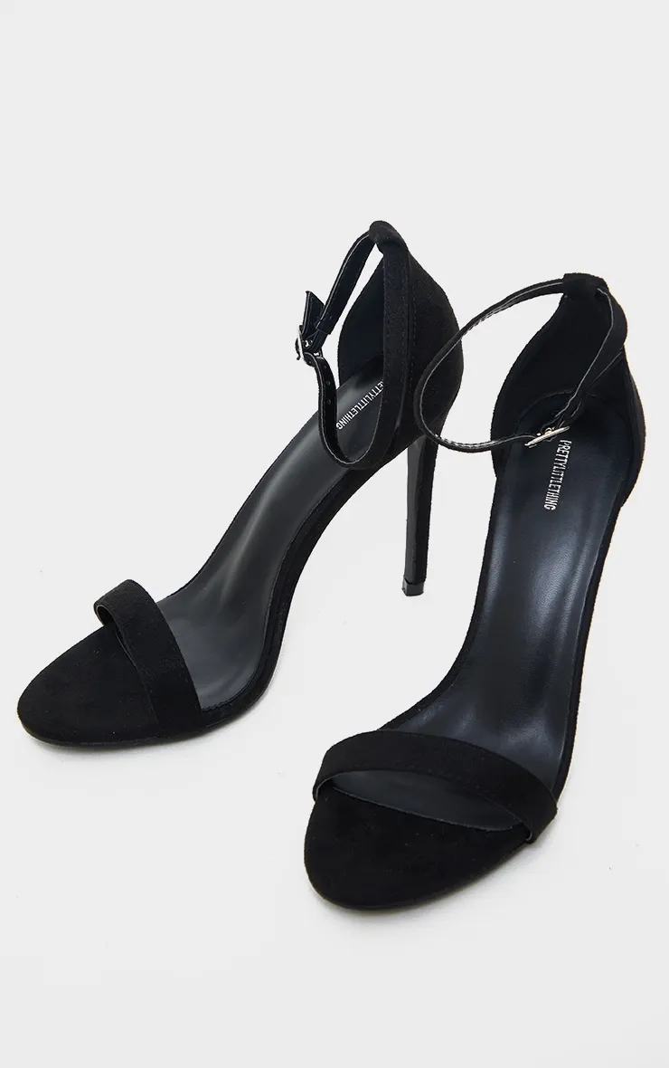 Clover Black Strap Heeled Sandals sold by Pretty Little Thing product image thumbnail 3