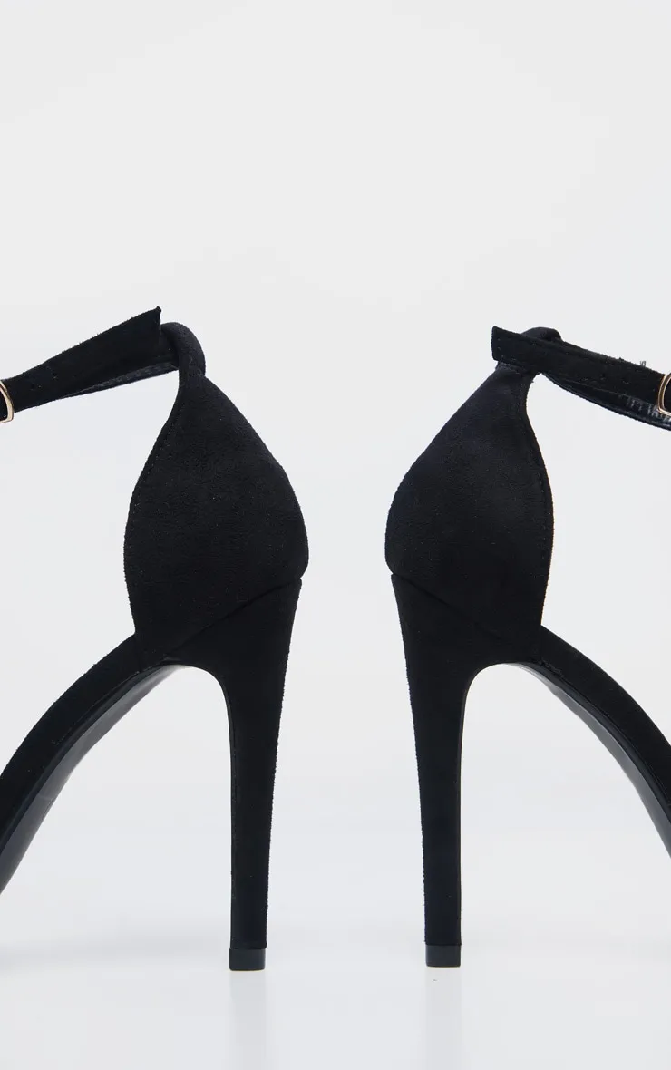 Clover Black Strap Heeled Sandals sold by Pretty Little Thing product image thumbnail 5