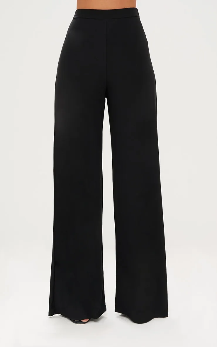 Black Slinky Palazzo Trousers sold by Pretty Little Thing product image thumbnail 2