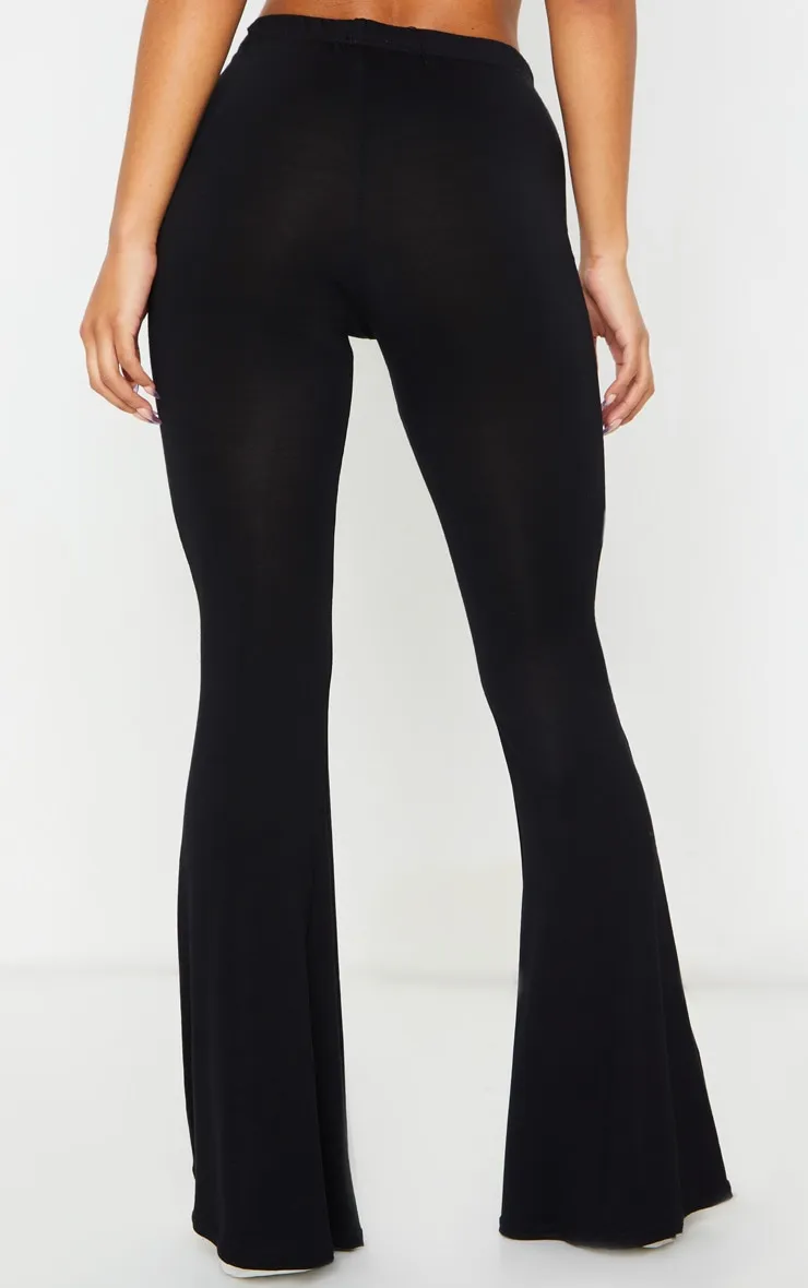 Basic Black Jersey Flared Trousers sold by Pretty Little Thing product image thumbnail 3