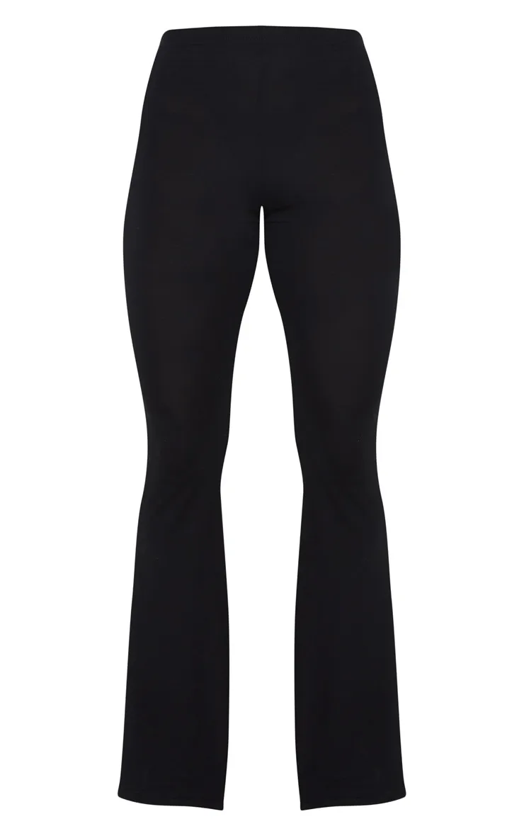 Basic Black Jersey Flared Trousers sold by Pretty Little Thing product image thumbnail 5