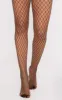 Kelsie Black Medium Net Fishnet Tights sold by Pretty Little Thing