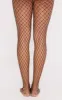 Kelsie Black Medium Net Fishnet Tights sold by Pretty Little Thing
