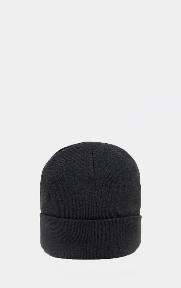 Black Beanie Hat sold by Pretty Little Thing product image thumbnail 2
