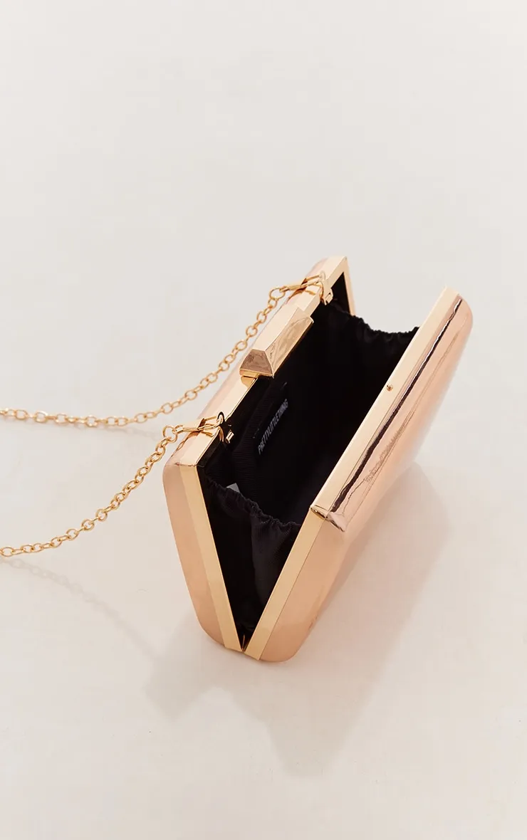 Rose Gold Metallic Clutch sold by Pretty Little Thing product image thumbnail 3
