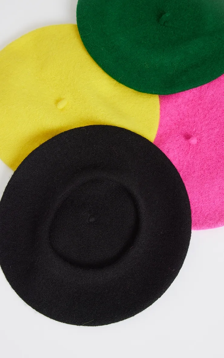 Black Felt Beret sold by Pretty Little Thing product image thumbnail 3