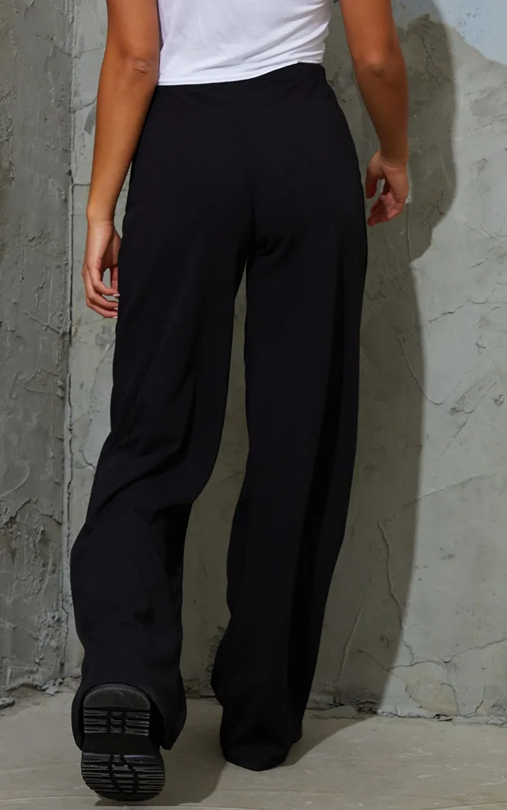 Petite Black Wide Leg Trousers sold by Pretty Little Thing product image thumbnail 3