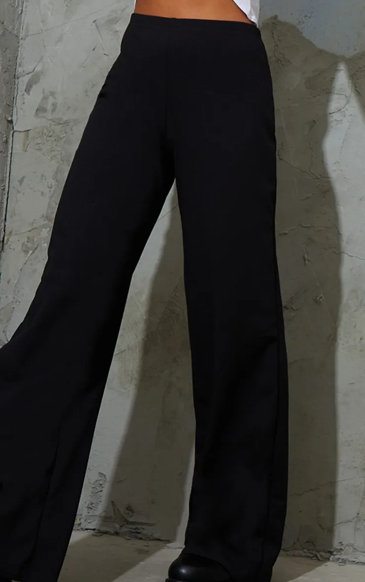 Petite Black Wide Leg Trousers sold by Pretty Little Thing product image thumbnail 4