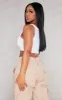 Shape White Slinky Square Neck Crop Top sold by Pretty Little Thing