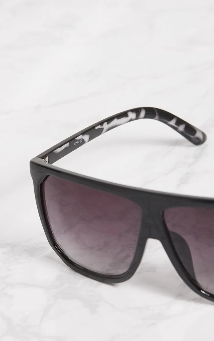 Black Wide Lens Sunglasses sold by Pretty Little Thing product image thumbnail 2