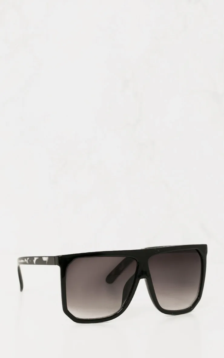 Black Wide Lens Sunglasses sold by Pretty Little Thing product image thumbnail 3