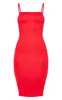 Red Strappy Midi Dress sold by Pretty Little Thing