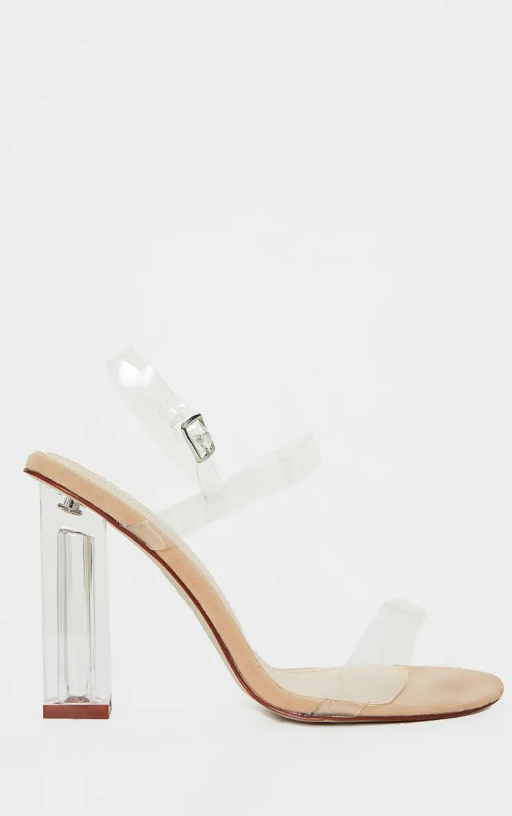 Clear Block Heel Strappy Sandal sold by Pretty Little Thing product image thumbnail 3