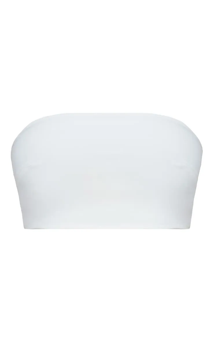 Shape White Slinky Bandeau Top sold by Pretty Little Thing product image thumbnail 3