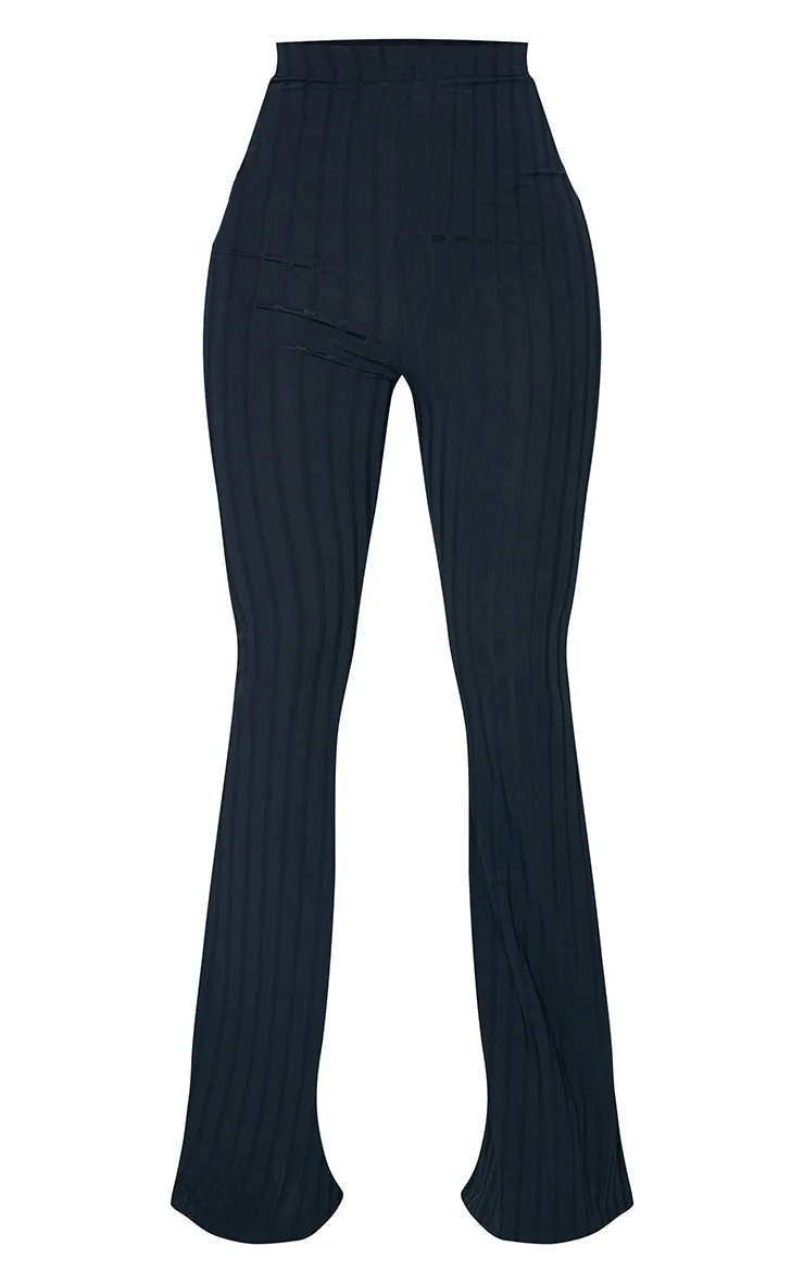 Petite Black Flared Trousers sold by Pretty Little Thing product image thumbnail 5