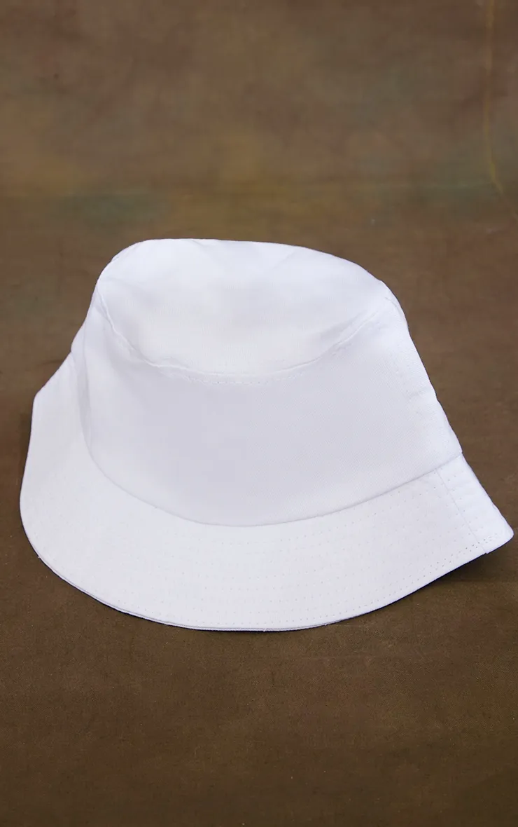 White Plain Bucket Hat sold by Pretty Little Thing product image thumbnail 2