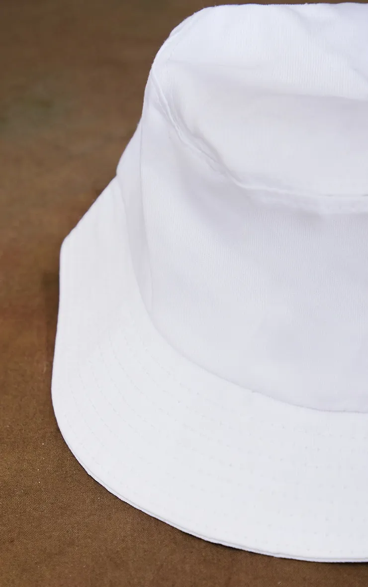 White Plain Bucket Hat sold by Pretty Little Thing product image thumbnail 3