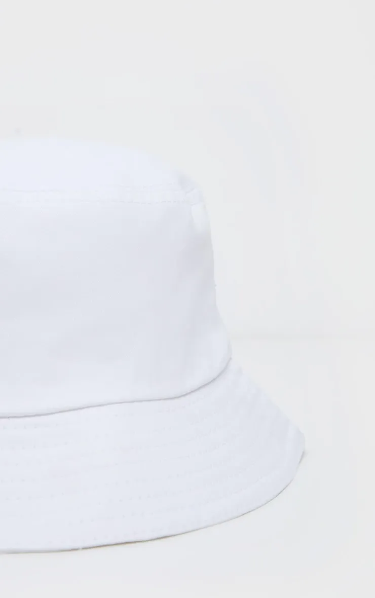 White Plain Bucket Hat sold by Pretty Little Thing product image thumbnail 4