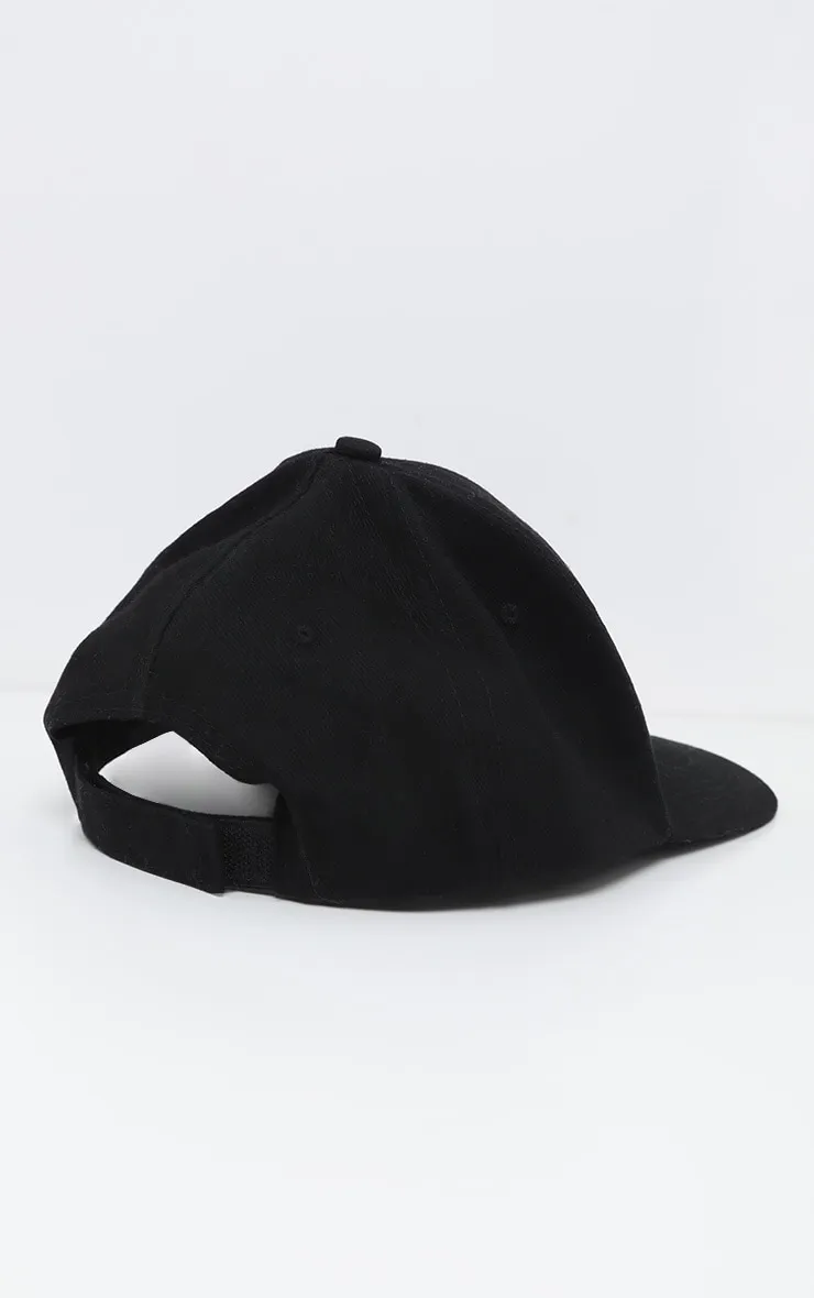 Black Plain Baseball Cap sold by Pretty Little Thing product image thumbnail 3