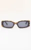 Brown Tortoiseshell Narrow Frame Sunglasses sold by Pretty Little Thing