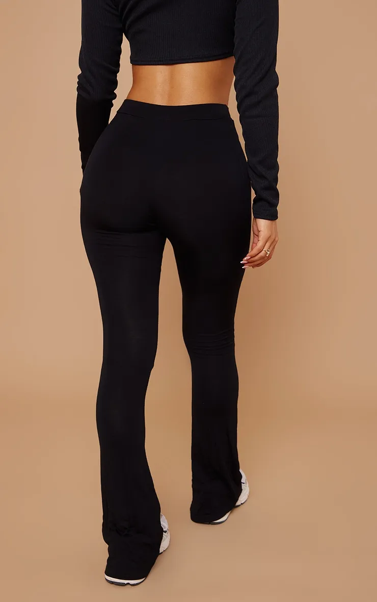 Petite Basic Black Jersey Wide Leg Flares sold by Pretty Little Thing product image thumbnail 3