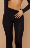 Petite Basic Black Jersey Wide Leg Flares sold by Pretty Little Thing