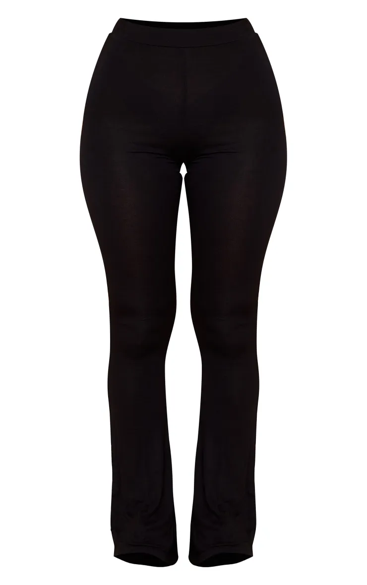 Petite Basic Black Jersey Wide Leg Flares sold by Pretty Little Thing product image thumbnail 5