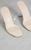 Nude Flat Heel Clear Strap Sandals sold by Pretty Little Thing