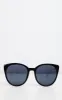 Black Gold Frame Large Cat Eye Sunglasses sold by Pretty Little Thing
