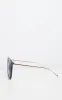 Black Gold Frame Large Cat Eye Sunglasses sold by Pretty Little Thing