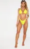 Yellow Frill Edge Padded Bikini Top sold by Pretty Little Thing