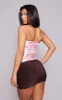 Pink Floral Jacquard Satin Corset sold by Pretty Little Thing