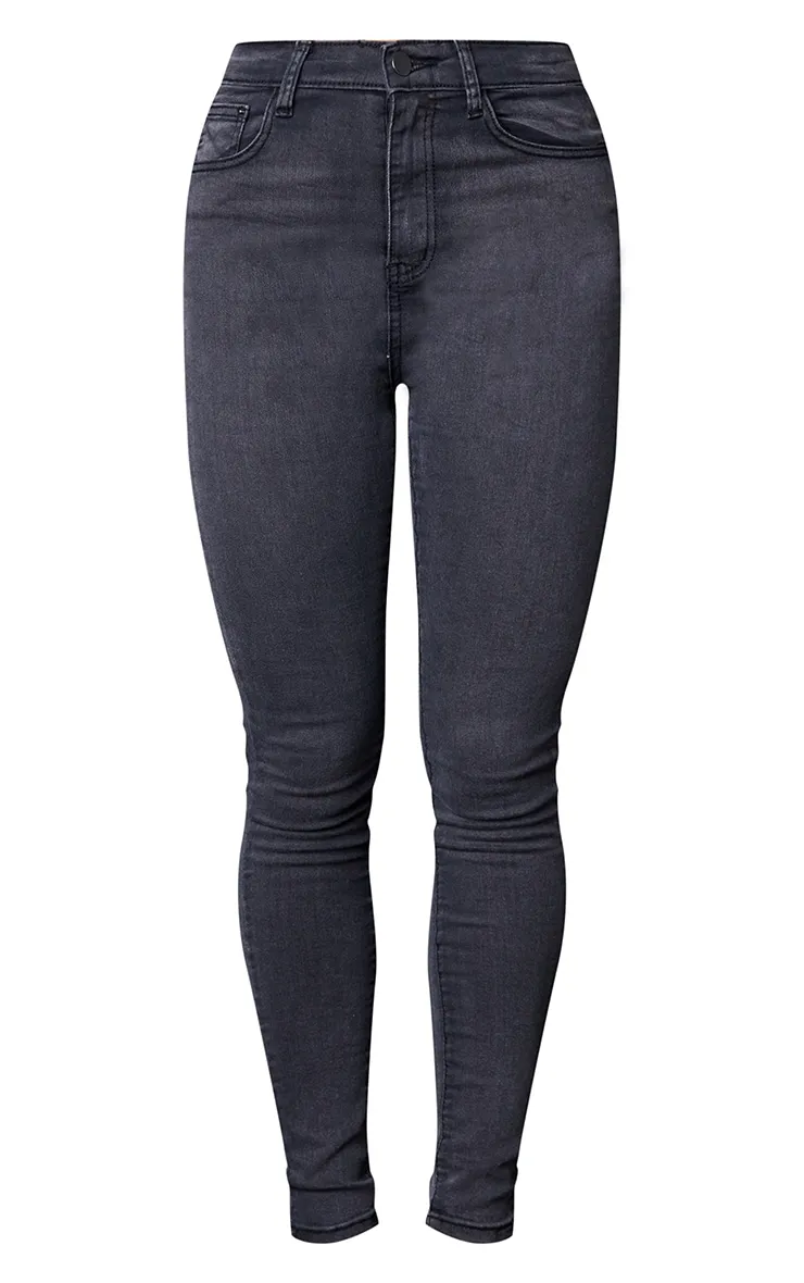 PRETTYLITTLETHING L30 Washed Black 5 Pocket Skinny Jeans sold by Pretty Little Thing product image thumbnail 5