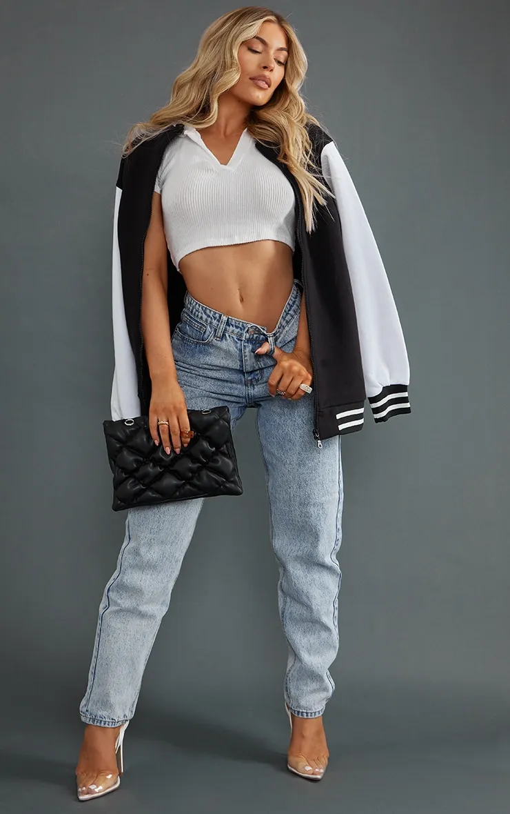 PRETTYLITTLETHING Acid Blue Mom Jeans sold by Pretty Little Thing