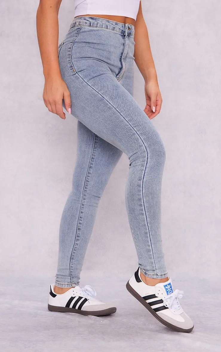 PRETTYLITTLETHING Vintage Wash Disco Skinny Jeans sold by Pretty Little Thing product image thumbnail 2