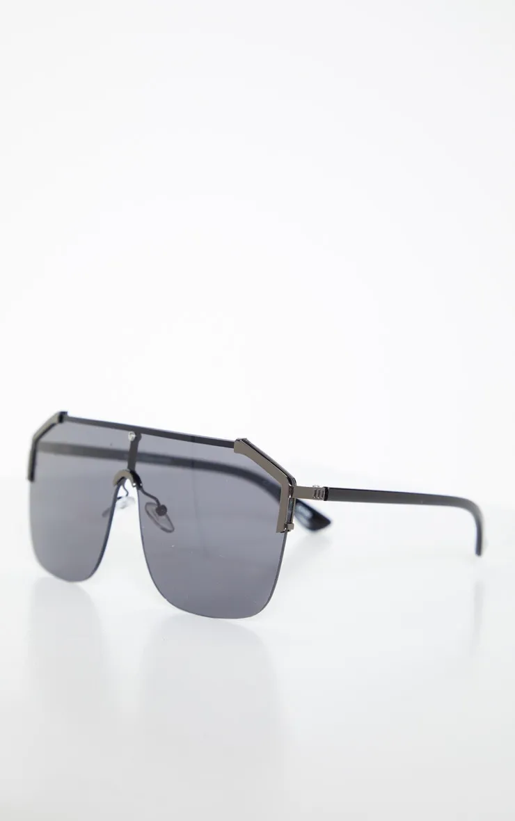 Black Oversized Tinted Sunglasses sold by Pretty Little Thing product image thumbnail 3