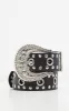 Black Studded Western Style Belt sold by Pretty Little Thing