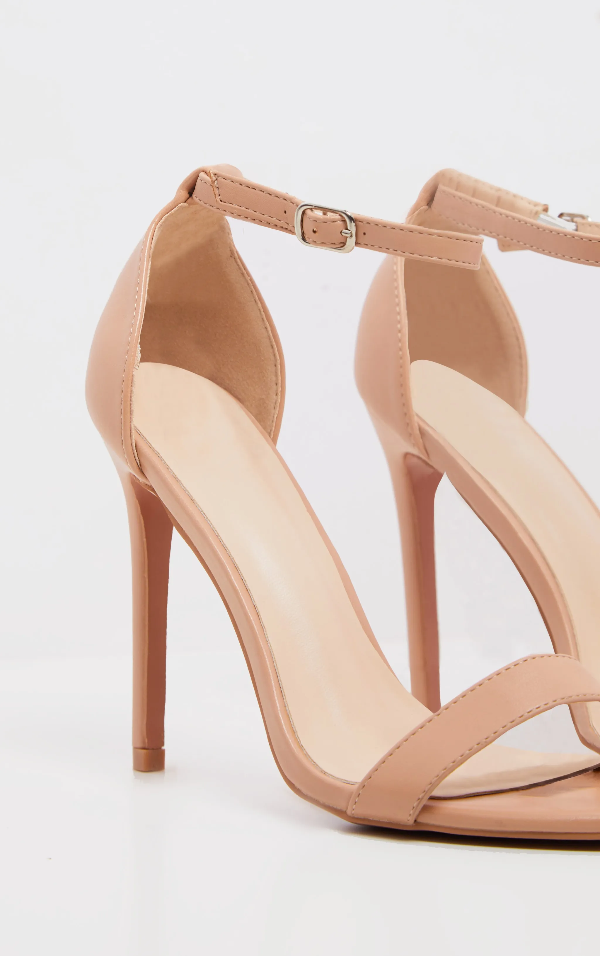 Dark Nude Clover Strap Heeled Sandal sold by Pretty Little Thing product image thumbnail 3