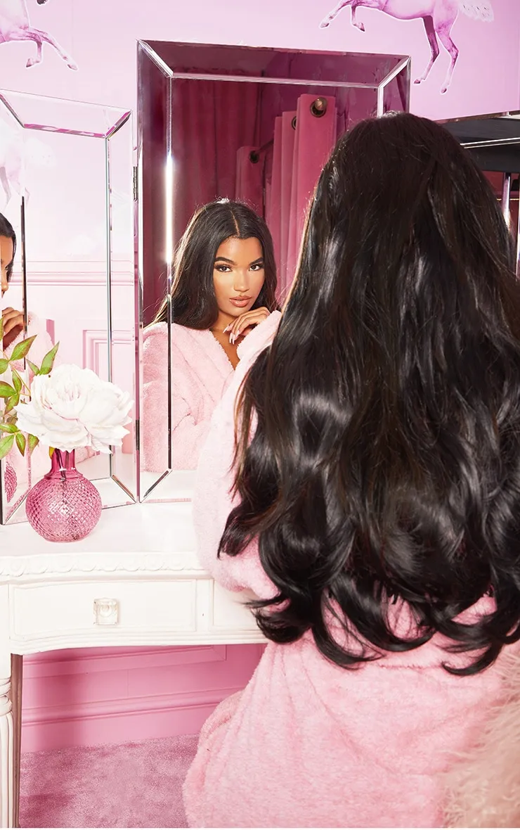 LullaBellz 22" 5 Piece Blow Dry Clip In Hair Extensions Dark Brown sold by Pretty Little Thing