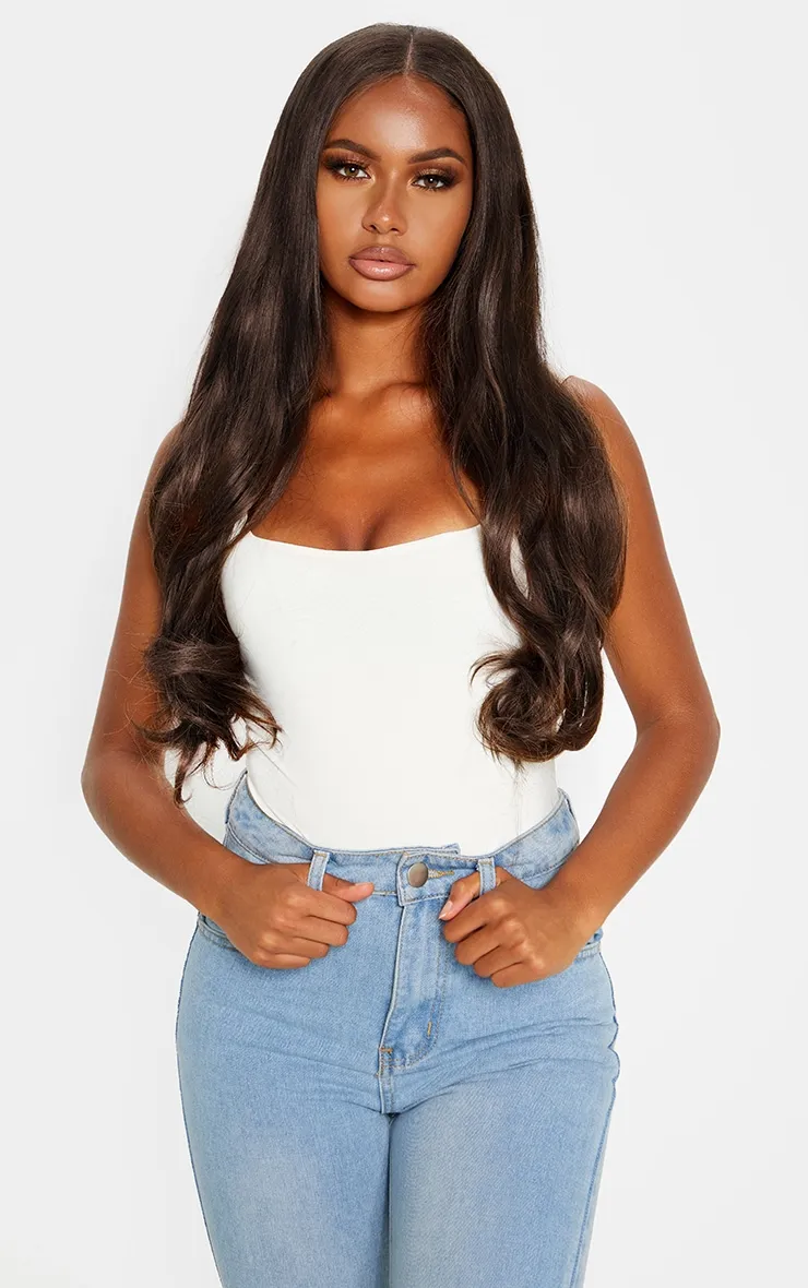LullaBellz 22" 5 Piece Blow Dry Clip In Hair Extensions Choc Brown sold by Pretty Little Thing product image thumbnail 2