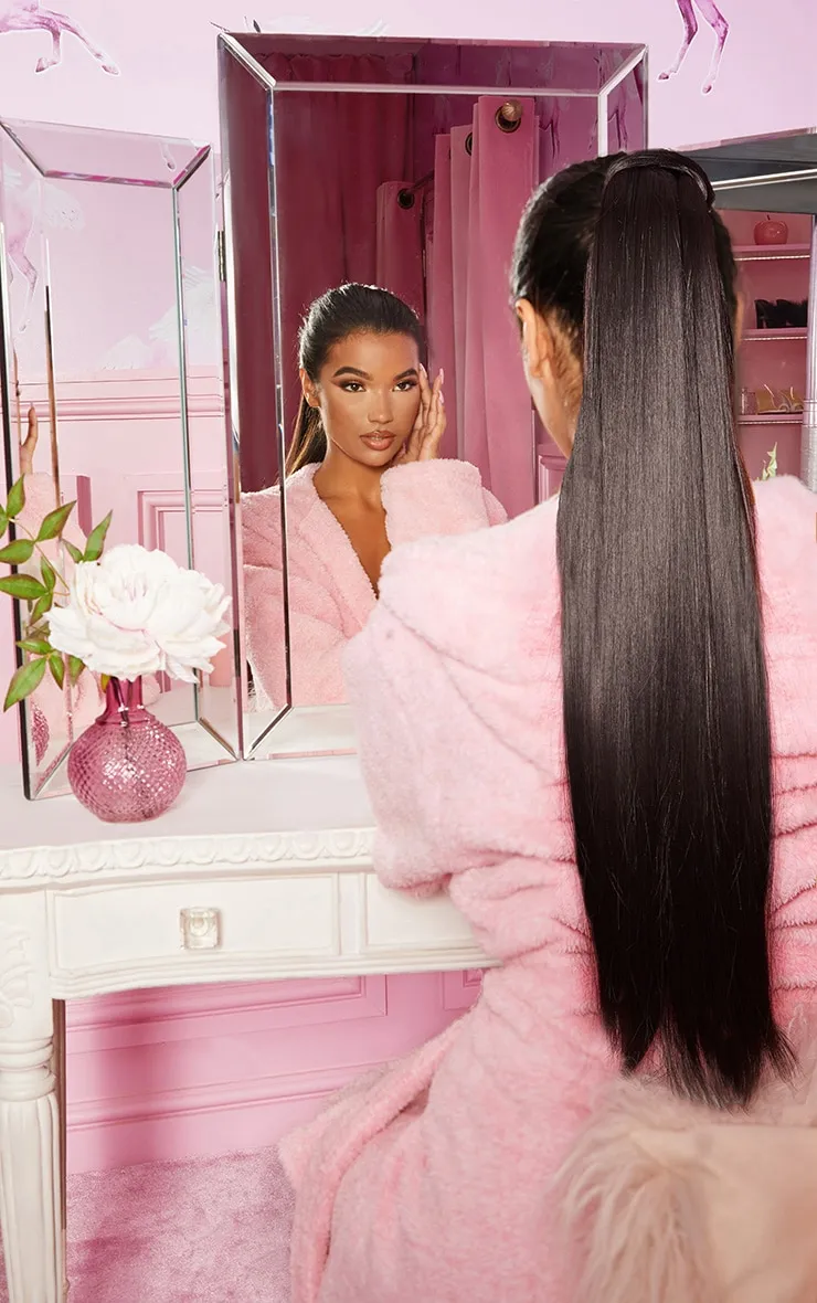 LullaBellz Grande Lengths 26" Straight Pony Extensions Dark Brown sold by Pretty Little Thing