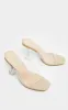 Nude Clear Cake Stand Heel Mule sold by Pretty Little Thing