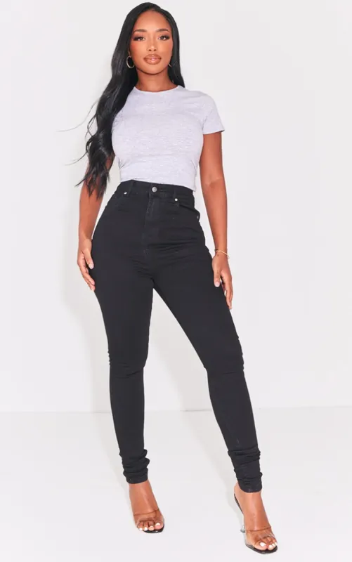 Shape Black Disco Skinny Jeans sold by Pretty Little Thing