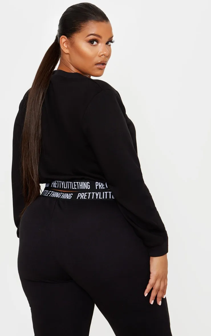 PRETTYLITTLETHING Plus Black Lounge Sweatshirt sold by Pretty Little Thing product image thumbnail 2