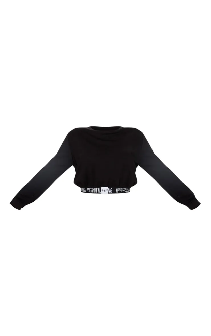 PRETTYLITTLETHING Plus Black Lounge Sweatshirt sold by Pretty Little Thing product image thumbnail 3